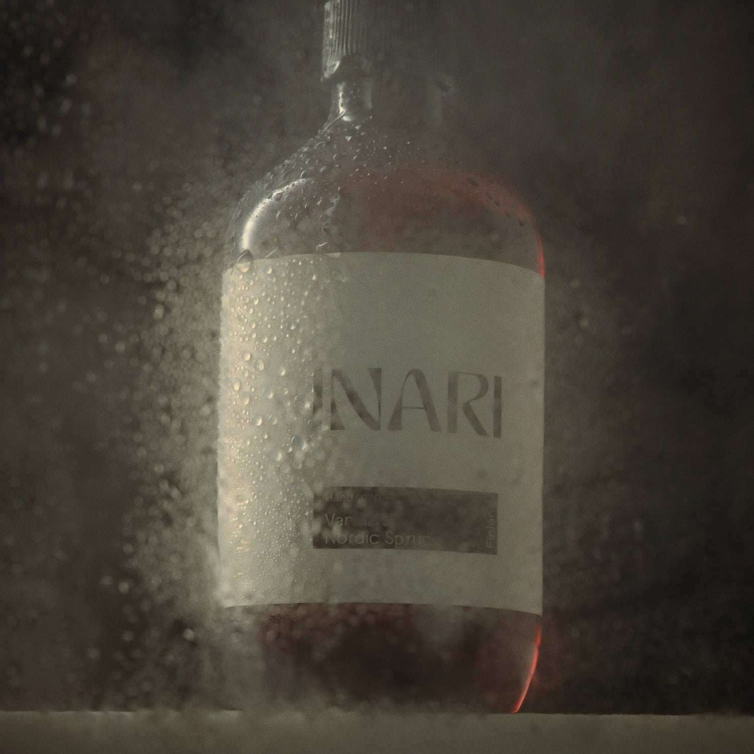 Inari bottle in sauna