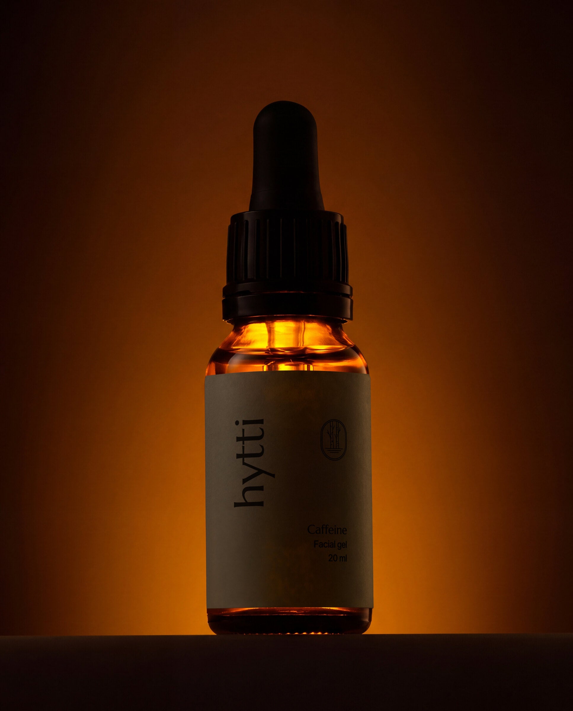 Hytti Caffeine Facial Gel, backlit